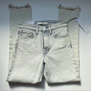 Joe’s Jeans Light Wash Frayed Cuff Skinny Jeans